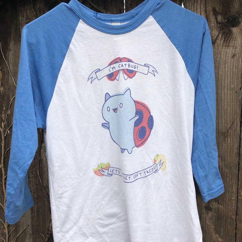 bravest warriors catbug baseball tee